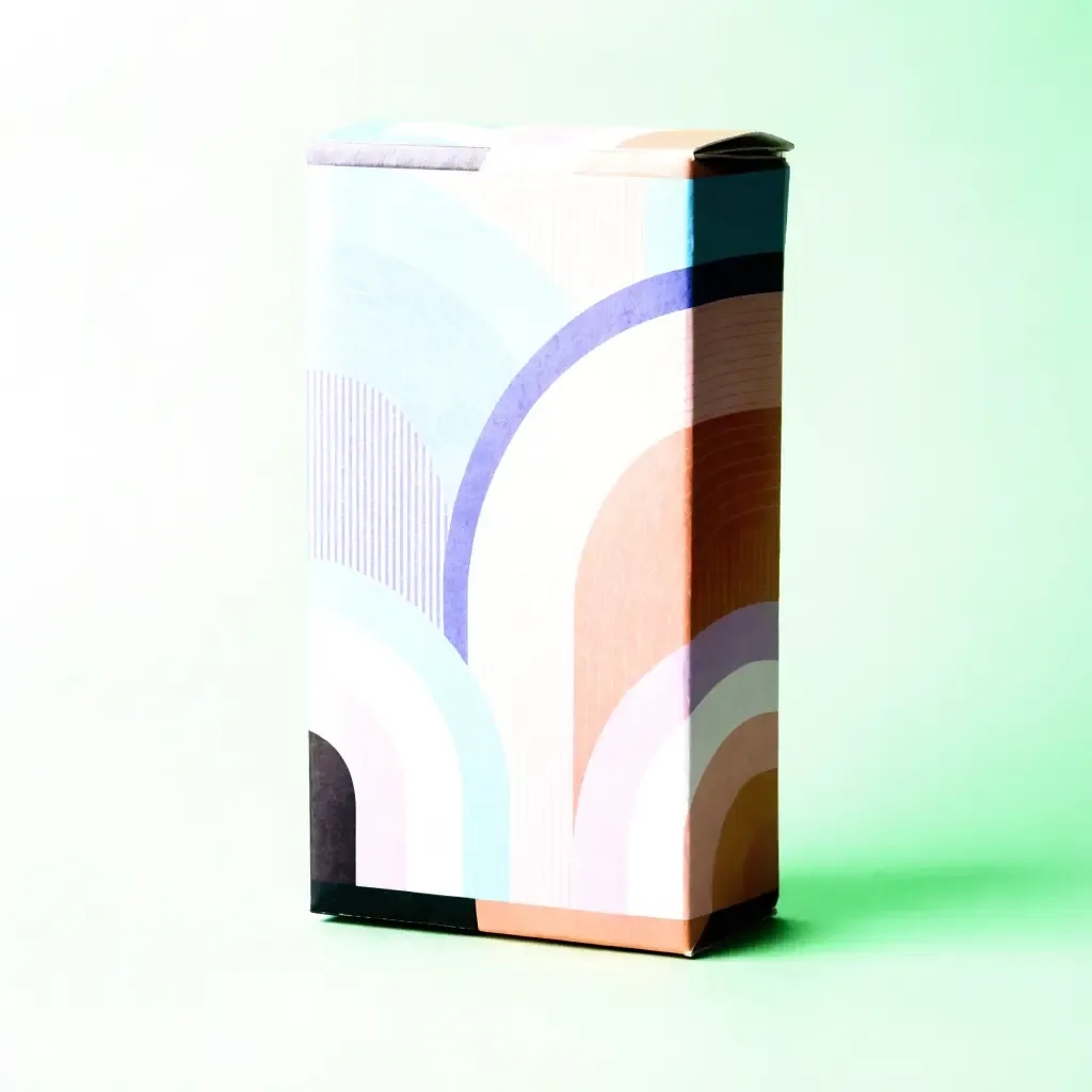 Retail paperboard folding carton printed in full color