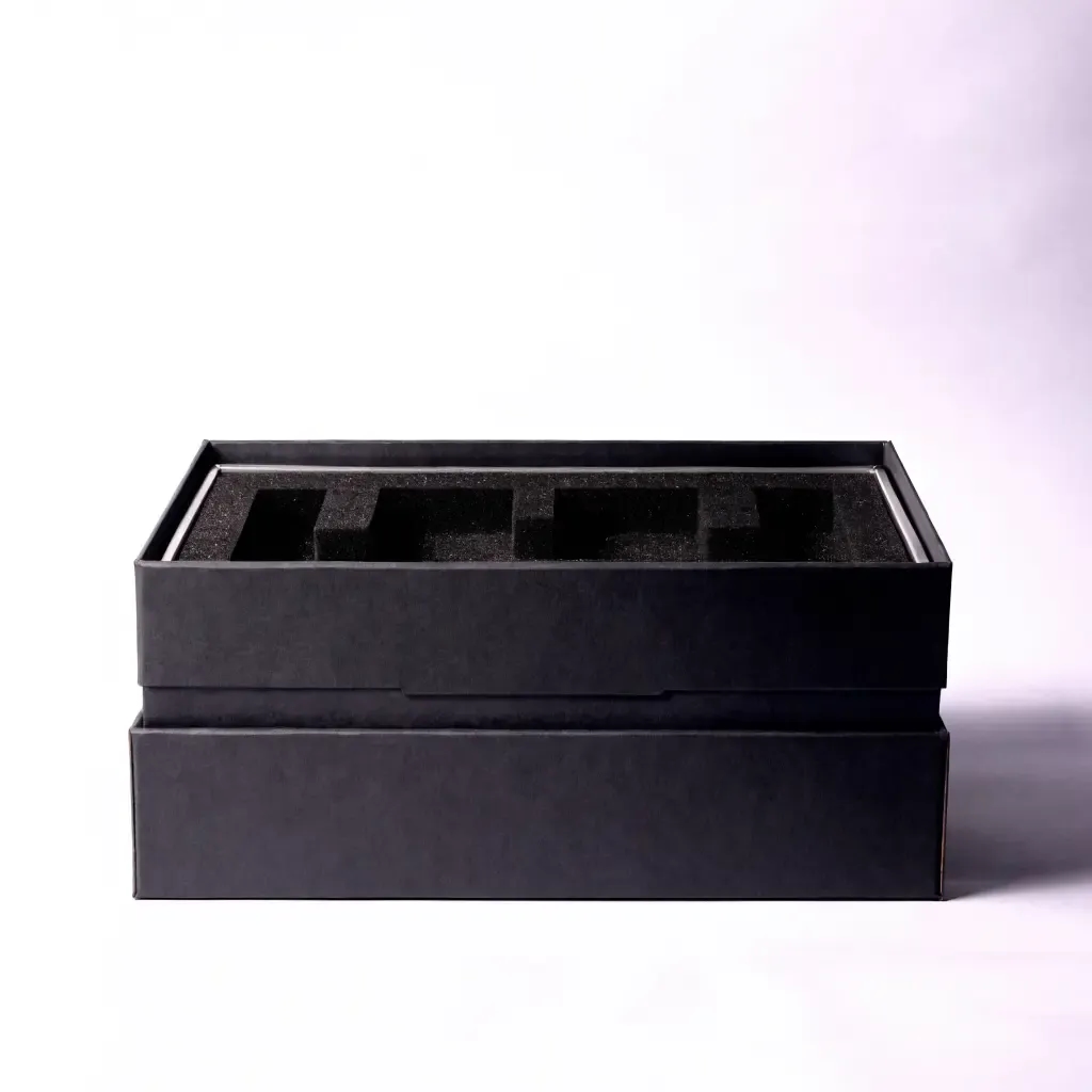 Luxury magnetic-closure rigid gift box with foam insert