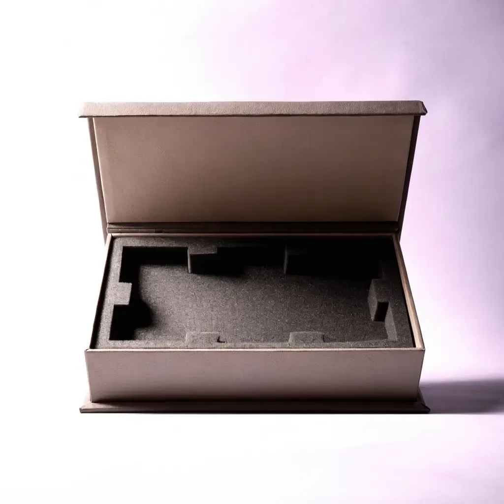 Luxury magnetic-closure rigid gift box with foam insert