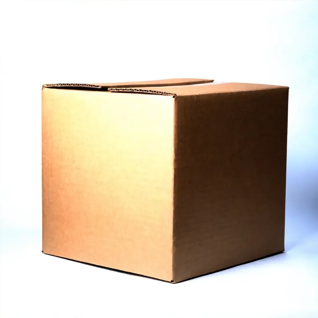 Sturdy brown corrugated RSC shipping box