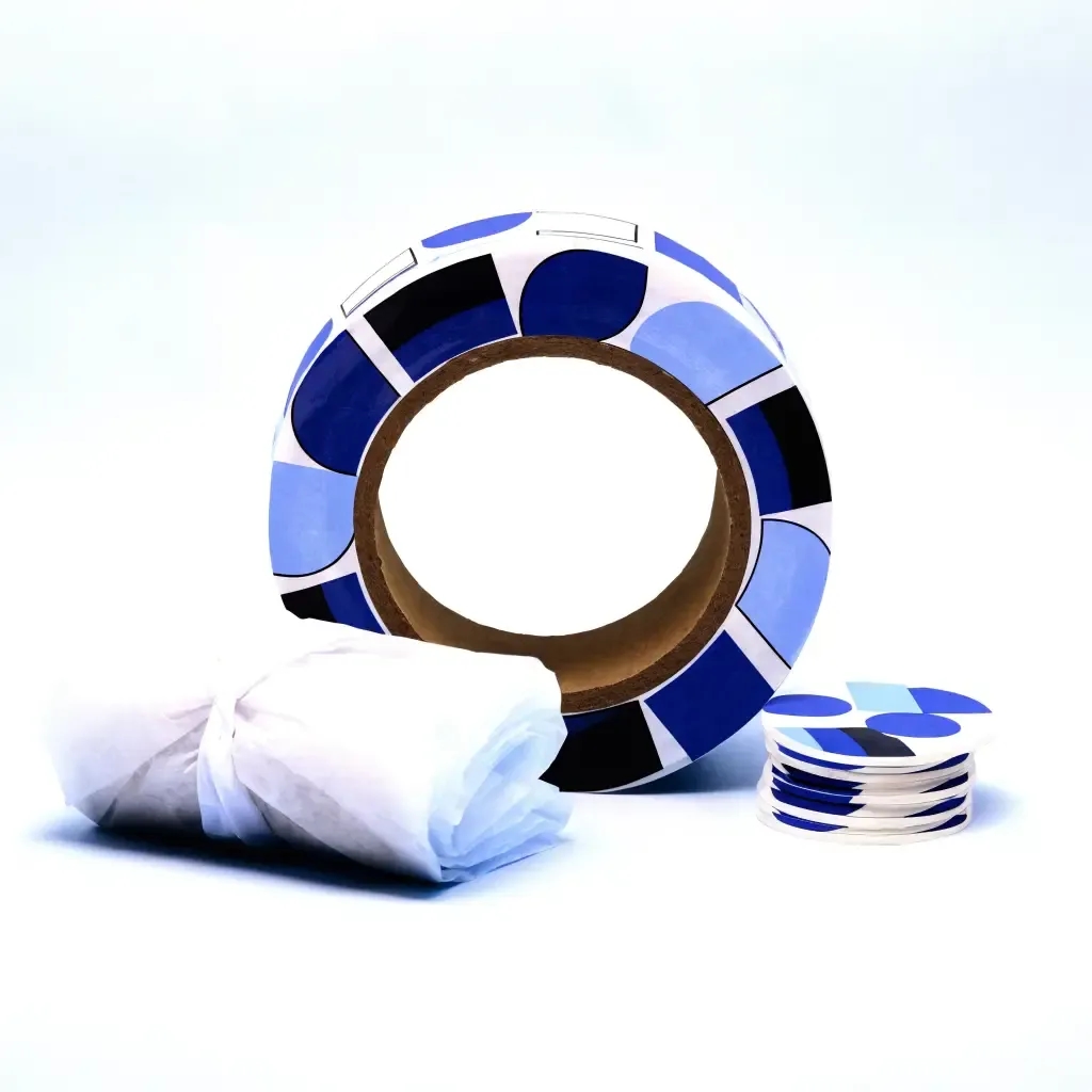 Custom printed packing tape, tissue paper and stickers