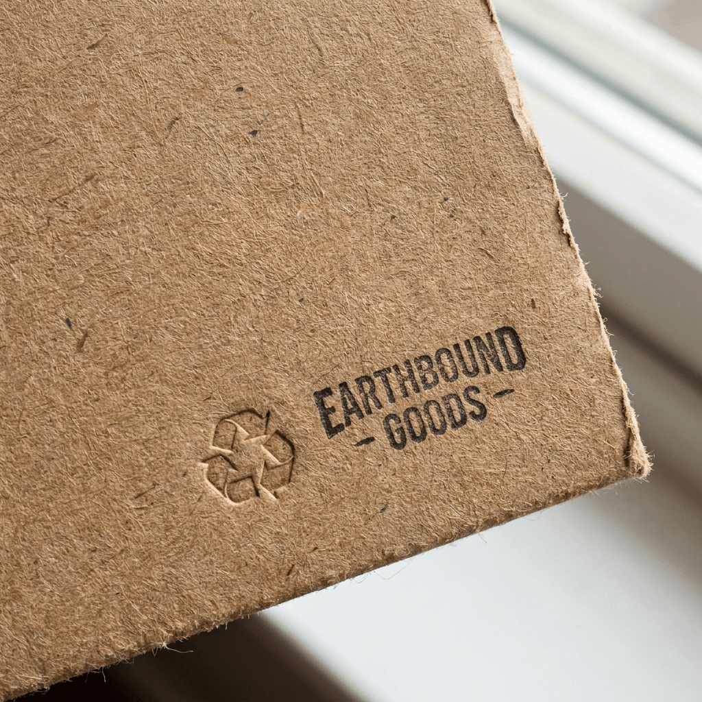 Natural kraft cardboard packaging texture