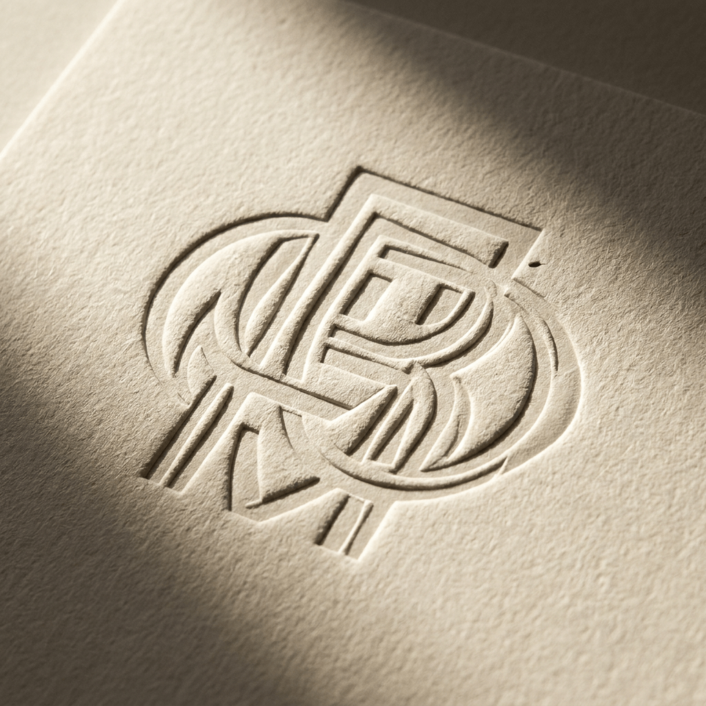 Embossed and debossed impression on premium paperboard