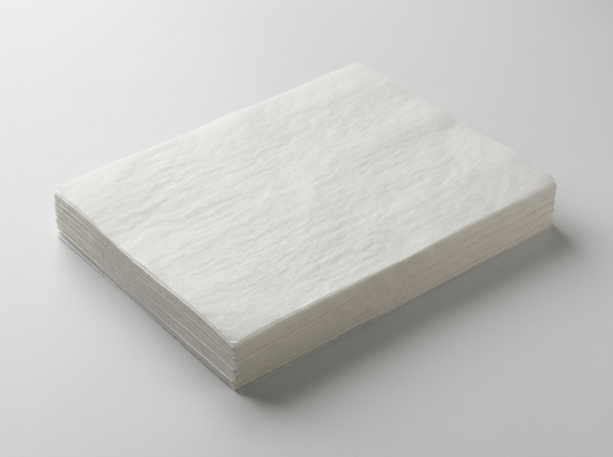 A neat stack of butter paper parchment sheets