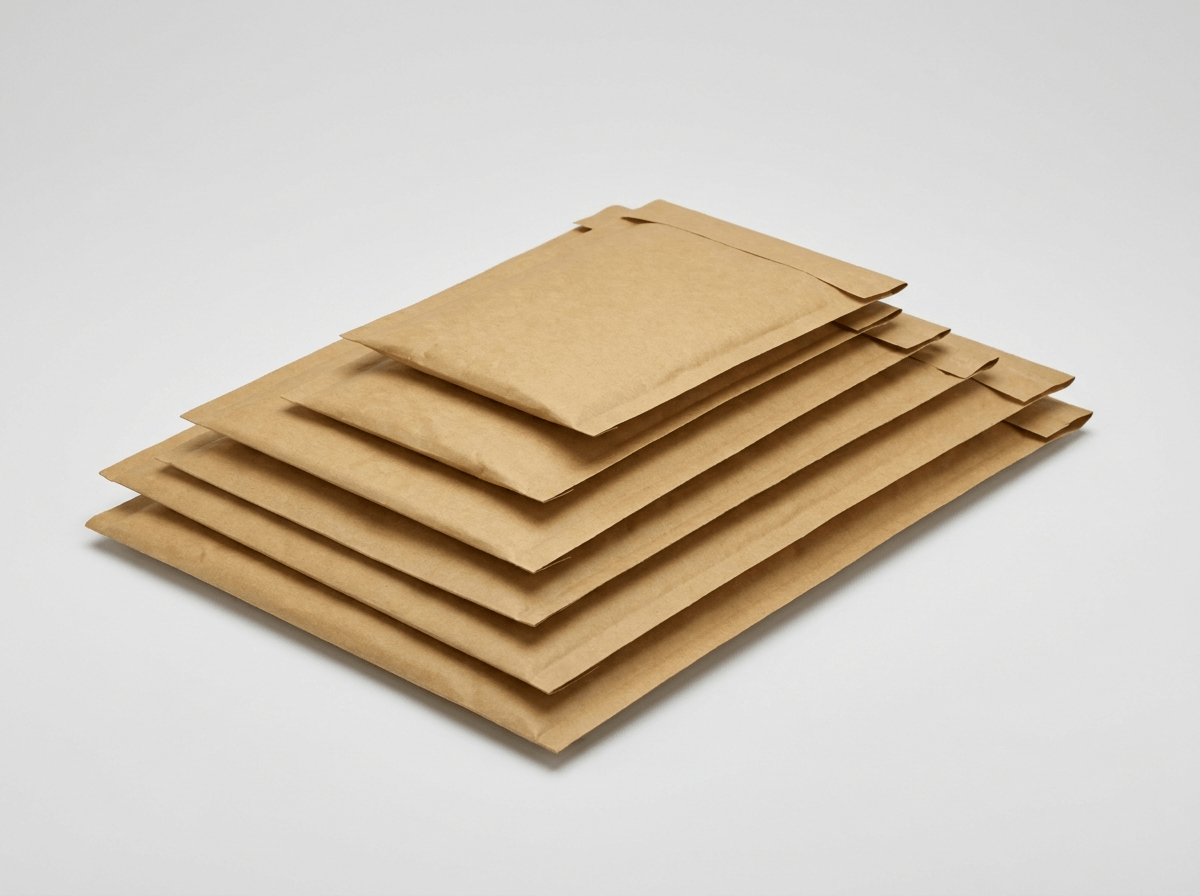 Padded kraft bubble mailer envelopes