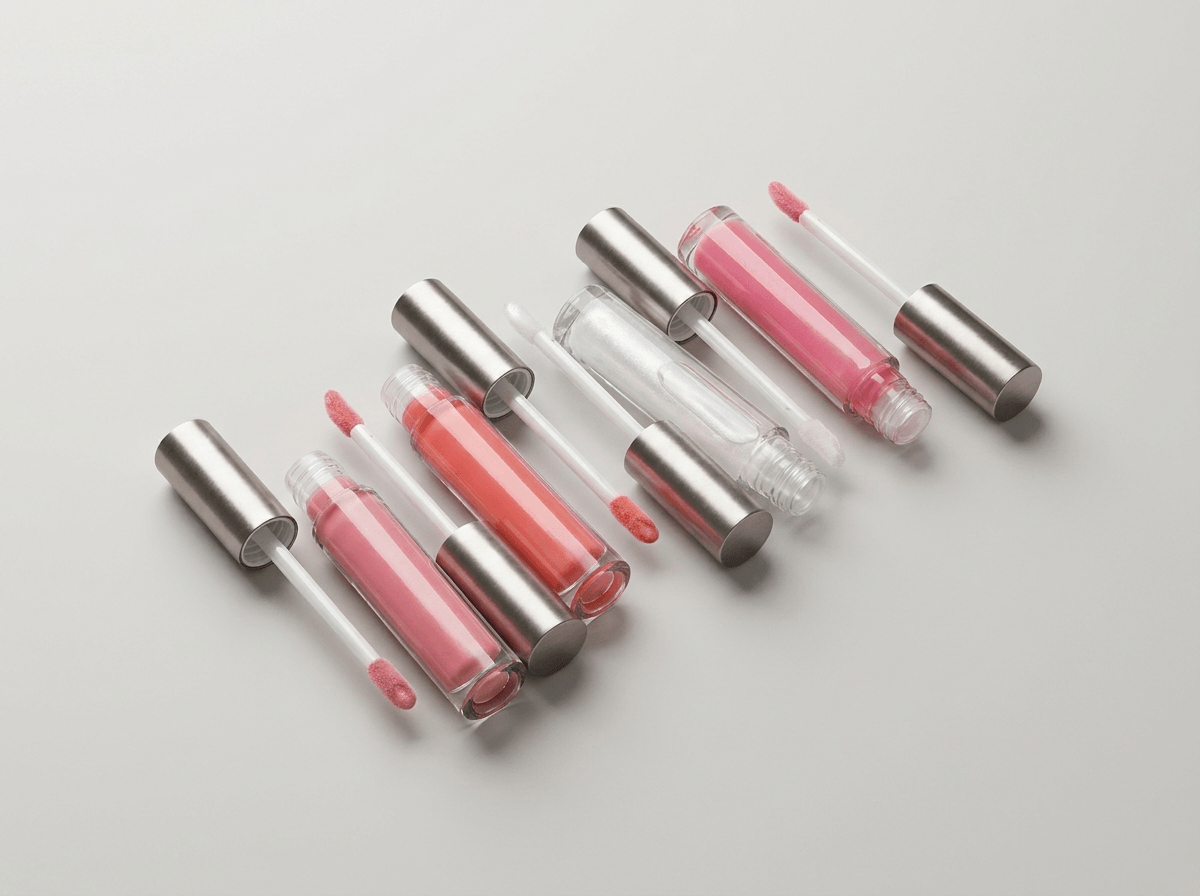 Custom lip gloss tubes with doe-foot applicators