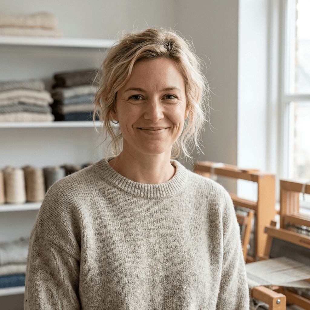 Sara Lindqvist, owner of Knot & Thread